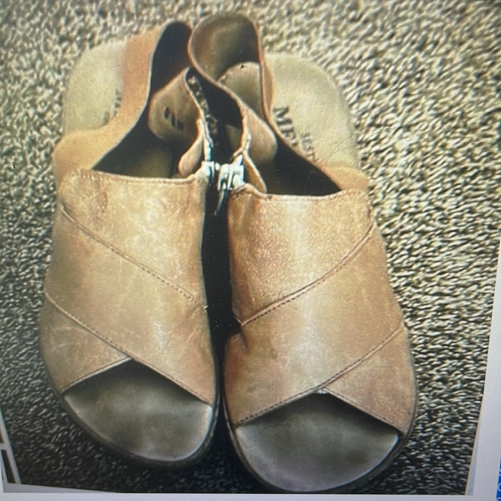 Sesto Meucci tan leather Sandals 8.5